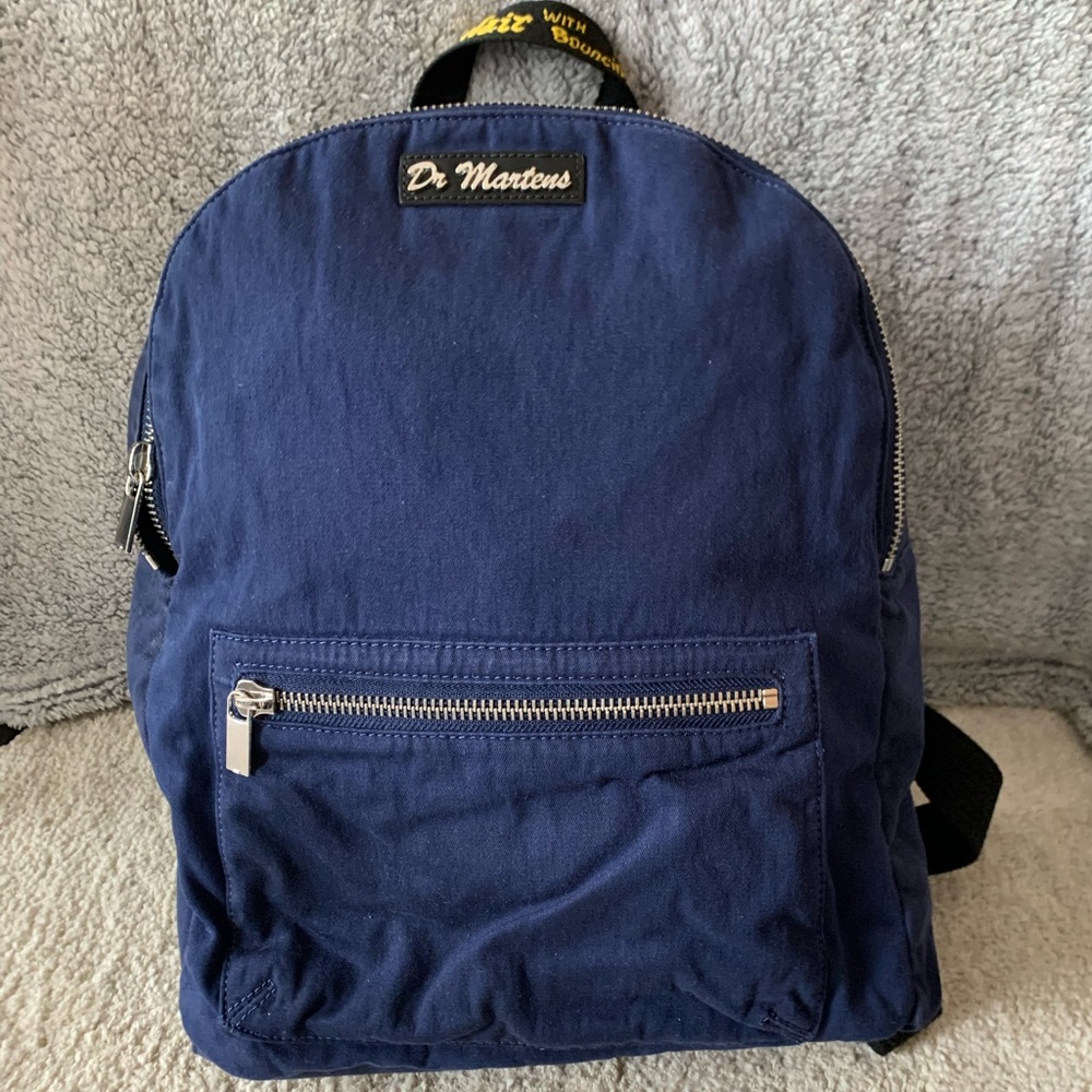 Blue Dr. Marten’s backpack